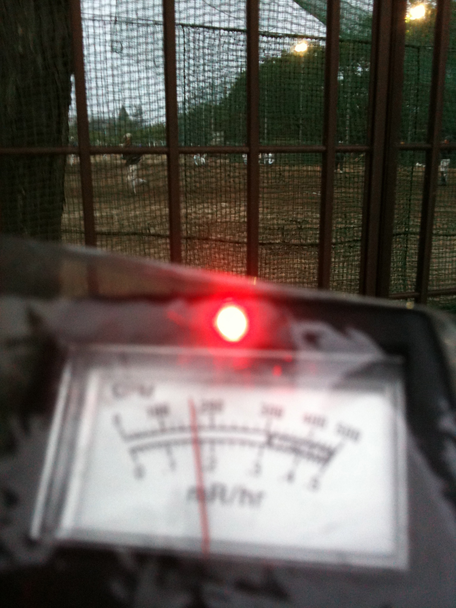 At the side of the school ground of a high school. 1.62 micro Sv/h on average of 38 seconds.