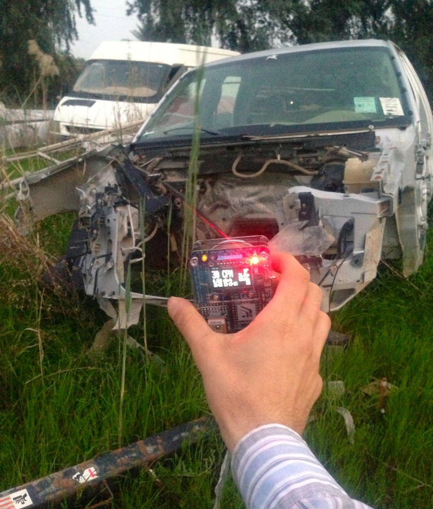 Radiation levels at abandoned vehicles