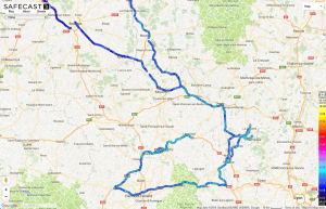 Safecasting in the Loire region